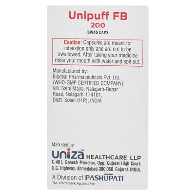 UNIPUFF FB 200 Capsule 30's - Asthma/COPD-Ast