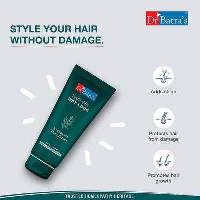 Dr Batra's Wet Look Hair Gel - Thuja 100 gm - Hair Gels & Waxes