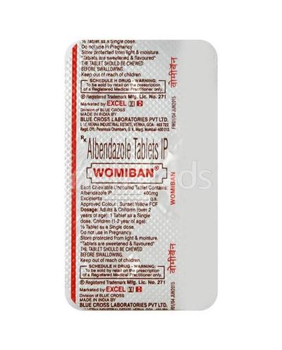 Womiban 400mg Tablet - Parasitic Worms-Ant