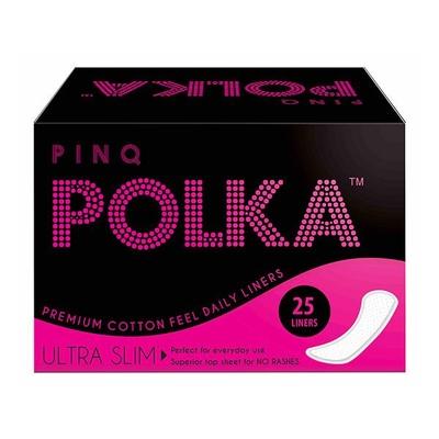 Pinq Polka Premium Ultra Slim Daily Pantyliners -25's - Panty Liners