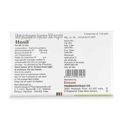 Hosit 500mcg Injection 1's - Supplements-Vbc