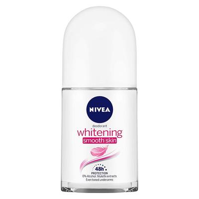 Nivea Roll-On Deodorant Buy 2 Get 1 Free Combo Pack - Whitening Smooth Skin + Pearl Beauty + Protect & Care (Pack of 3 x 25 ml) - Deodorants/Roll-Ons