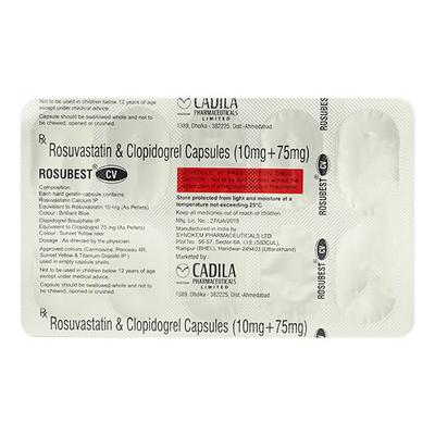 ROSUBEST CV 10 Capsule 10's - Blood Clot-Ant