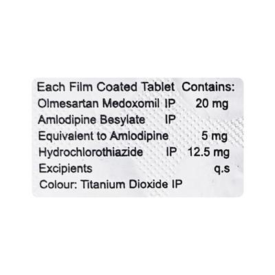 Olzox Trio 20mg Tablet 10'S - Hypertension-Ana