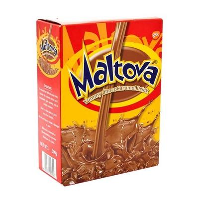 Maltova Yummy Choco Caramel Drink Powder 500 gm (Refill Pack) - Kids Nutrition