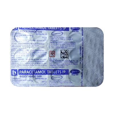 BIOCETAMOL 500 Tablet 15's - Fever-Ana