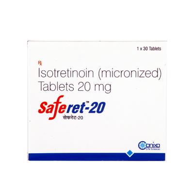 Saferet 20mg Tablet 30'S - Acne-Acn