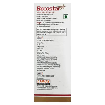 Becostar Syrup 200ml - Supplements-Vam