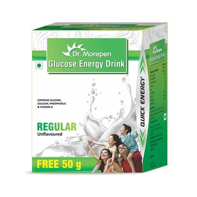 Dr. Morepen Glucose Energy Drink Powder - Regular 125 gm - Energy Drinks