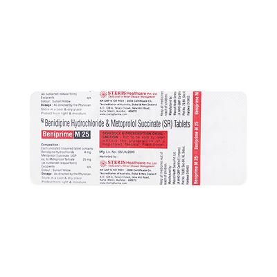 BENIPRIME M 25 Tablet 10's - Hypertension-Cal