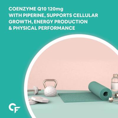 CF Coenzyme Q-10 120 mg with Piperine 6 mg Veg Capsules 60's - Co-Q