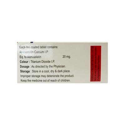 ATORSI 20 Tablet 10's - High Cholesterol-Dys