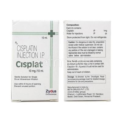 Cisplat 10mg Injection 1ml - Cancer Oncology-Cyt
