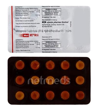 MET XL H 25mg Tablet 15'S - Hypertension-Ang