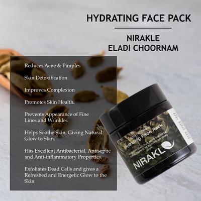 Nirakle Eladi Choornam Hydrating Face Pack 50 gm - Personal Care (Ayush)
