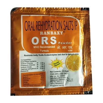 ORS(RANBAXY) ORANGE FLAVOUR Powder 21.8gm - Supplements-Ele