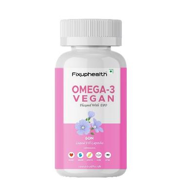 Fixuphealth Omega 3 Vegan Capsule 60's - Omega Fish Oil Fatty Acids