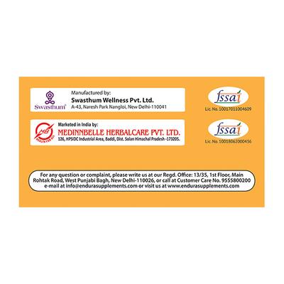 Endura Protein Bar - Cookie and Cream (Pack of 6 x 60 gm) - Nutritional Bars