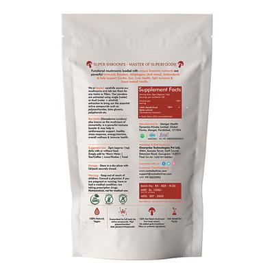 Rooted Active Naturals Reishi Mushroom Extract Powder 120 gm - Pure Herbs