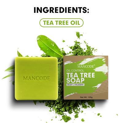 MANCODE Tea Tree Oil Control Soap 125 gm - Shower Gels & Body Wash