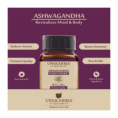 Upakarma Ayurveda Ashwagandha Capsules 90's - Ashwagandha