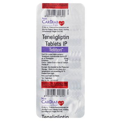 TELITEN 20mg Tablet 10's - Diabetes-Ant