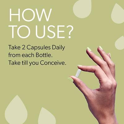Hera Conceive Easy Capsule Bundle (Fertilife Multivitamin + Energy Ova + No More PCOD) - Women Health