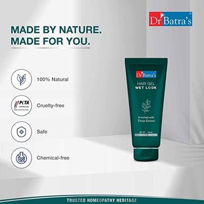Dr Batra's Wet Look Hair Gel - Thuja 100 gm - Hair Gels & Waxes