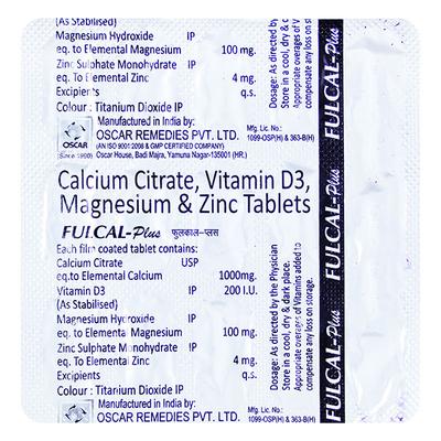 FULCAL PLUS Tablet 15's - Supplements-Vam