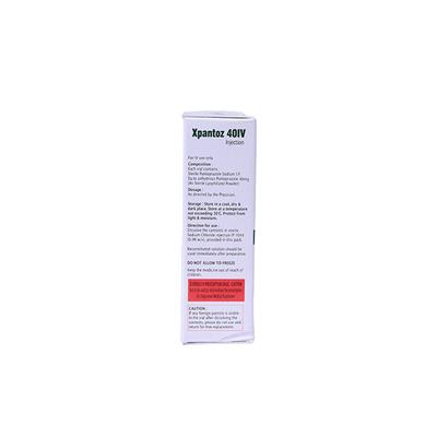 XPANTOZ IV 40 Injection 1's - Ulcer/Reflux/Flatulence-Aaa