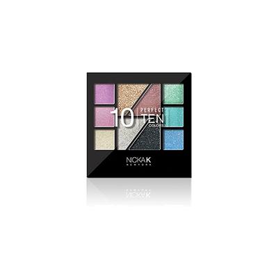 Nicka K Perfect Ten Colors Eyeshadow Palette AP021 9 gm - Face Palettes
