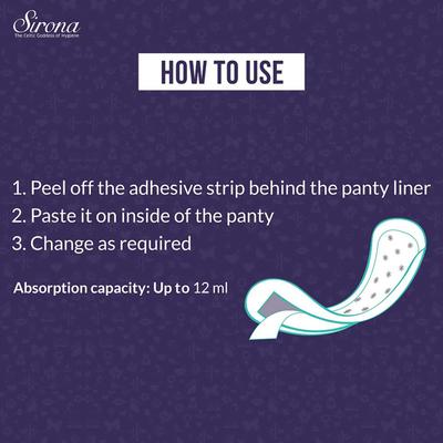 Sirona Small Panty Liners (Pack of 2 x 30's) - Panty Liners