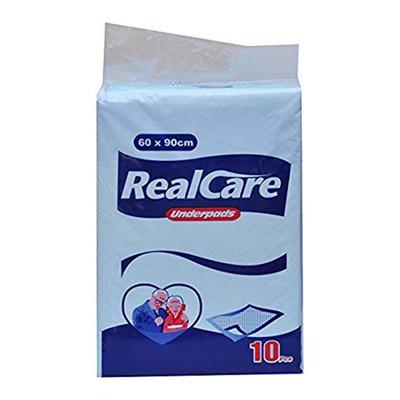 Real Care Underpad (60 cm x 90 cm) 10's - Adult Diapers & Pads