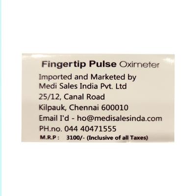 Zoi Fingertip Pulse Oximeter - Health Monitors And Equipment