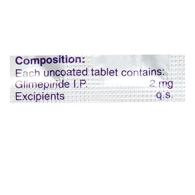 Glimulin 2mg Tablet 10'S - Diabetes-Ant
