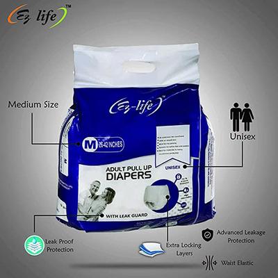 Ez-life Adult Pull Up Diapers (M) (Pack of 2 x 10's) - Adult Diapers & Pads