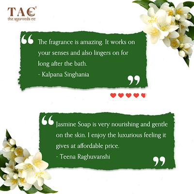 TAC The Ayurveda Co. Jasmine Sugar Soap (Pack of 3 x 300 gm) - Personal Care (Ayush)