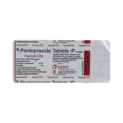 PANTOFIN 20mg Tablet 10's - Ulcer/Reflux/Flatulence-Aaa