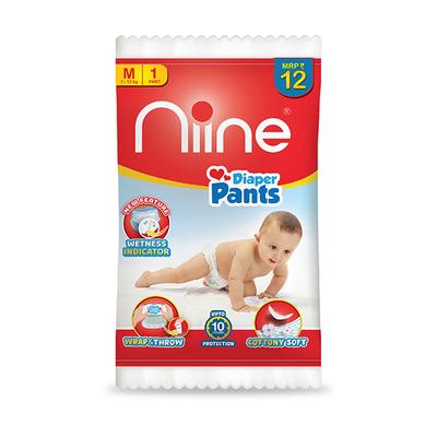 Niine Baby Diaper Pants (M) 40's - Diapers & Wipes