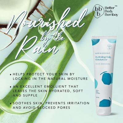 BBB Better Body Bombay Hydrating Daily Moisturizer- Aloe & Coconut 100 ml - Face Moisturizers