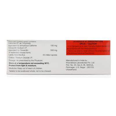 Cefi XL 100mg Tablet 10'S - Bacterial Infections-Cep
