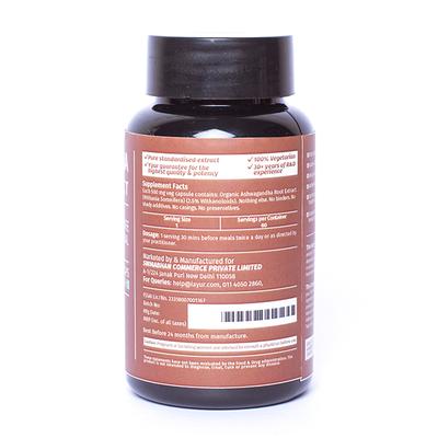 iAYUR Ashwagandha Extract 500 mg Veg Capsule 60's - Ashwagandha