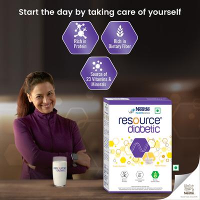 Nestle Resource Diabetic Powder - Vanilla Flavour 400 gm (Pet Jar) - Diabetes (Fitness)