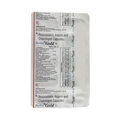Rosloy Gold 20mg Capsule 10'S - Blood Clot-Ant