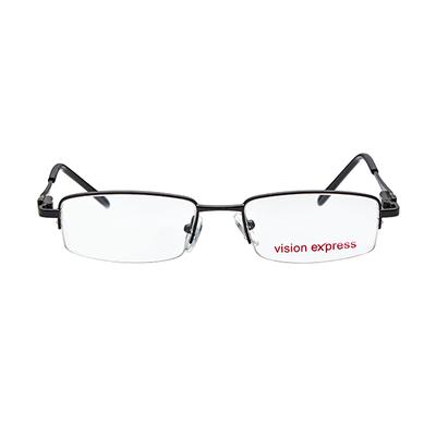 Vision Express 48945 Black Rectangle Eyeglasses (Including UV Blue Lens) 1's - Wearables Eye Glasses