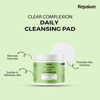 Rejusure Clear Complexion Daily Cleaning Pads 25's - Face Wash & Cleansers