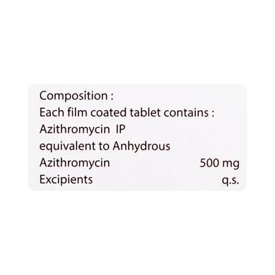 AZENAS 500 Tablet 5's - Bacterial Infections-Mac