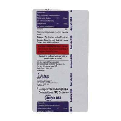 AUTRAB DSR Capsule 10's - Ulcer/Reflux/Flatulence-Aaa