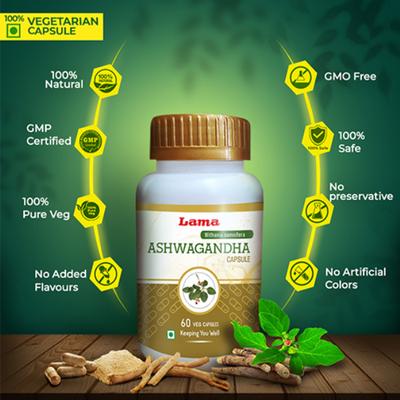 Lama Ashwagandha Capsule 60's - Ashwagandha