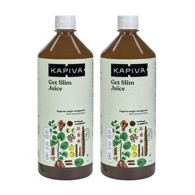 Kapiva Get Slim Juice - Pack of 2 x 1 litre - Ayurvedic Juices